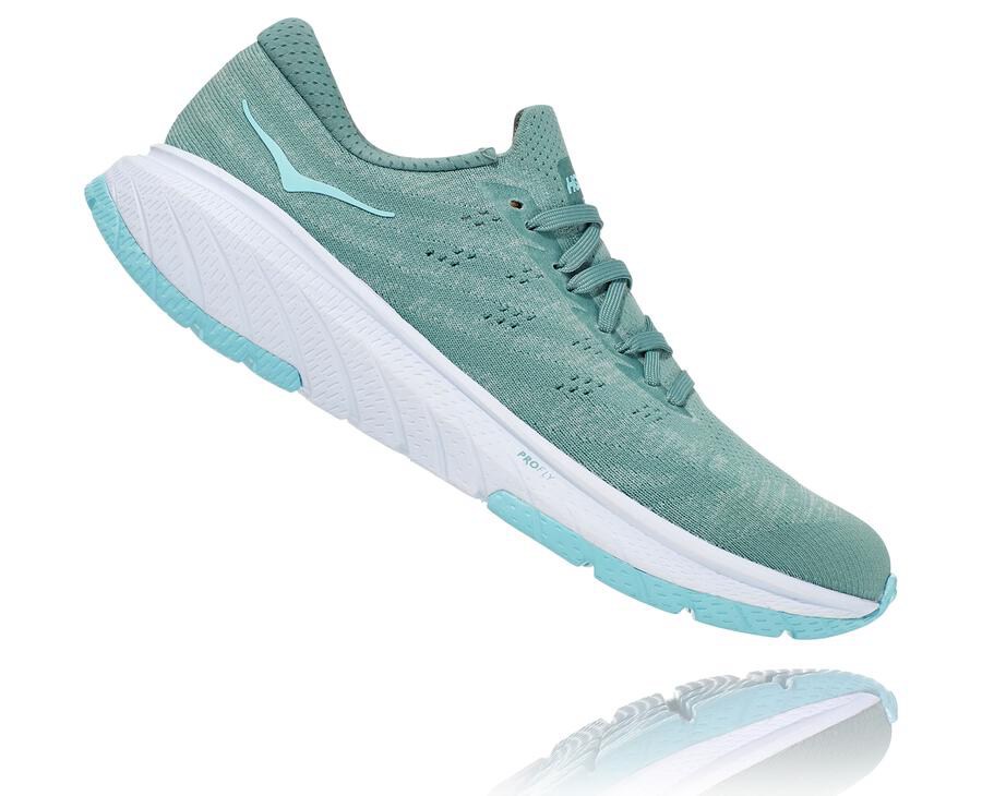 Tenis Corrida Hoka One One Feminino Azuis/Branco - Cavu 3 - 132-OGMBJN